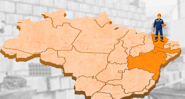 Os cinco estados que mais geram emprego na construção (três são do Nordeste)