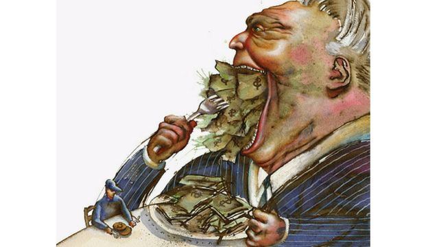 Caricatura brasileira: em 171 épico, pai e filho queriam R$28 bi do Tesouro