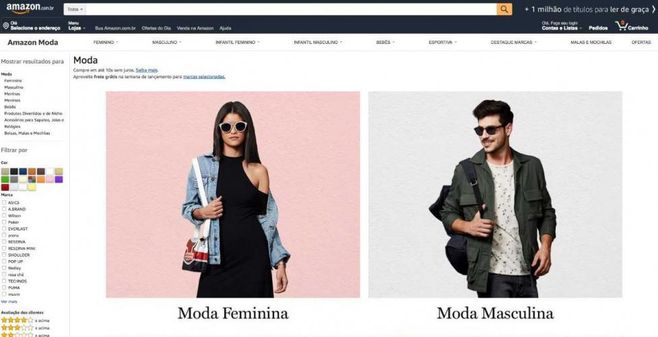 Com moda e esportes, Amazon amplia marketplace