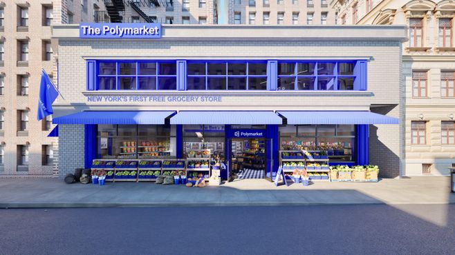 Polymarket junta filantropia e marketing com “supermercado gratuito”