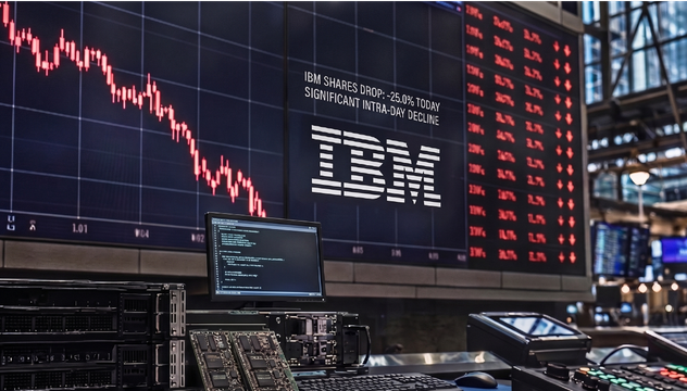 ‘Falhamos,’ diz CEO da IBM. Ação desaba 25%