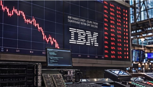 ‘Falhamos,’ diz CEO da IBM. Ação desaba 25%