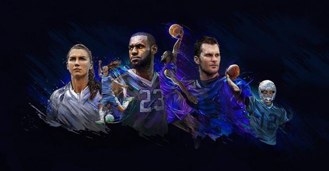 Religion of Sports — os atletas no jogo do conteúdo