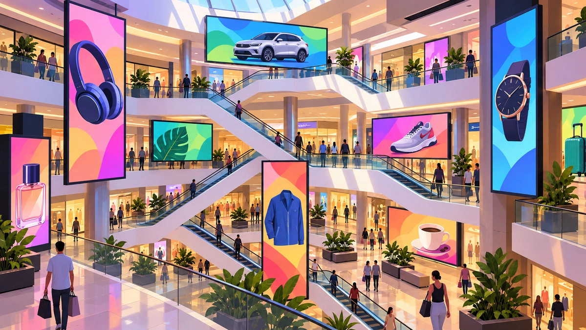 Nos shoppings, o OOH engorda o caixa –e já mexe com a arquitetura
