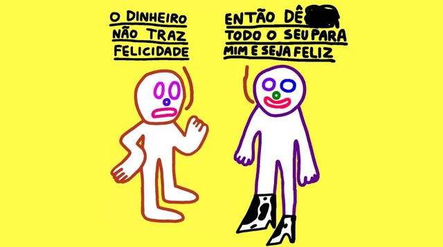 O dinheiro não traz felicidade — by Pedro Vinicio