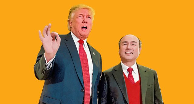 SoftBank vai investir US$ 100 bi nos EUA de Trump