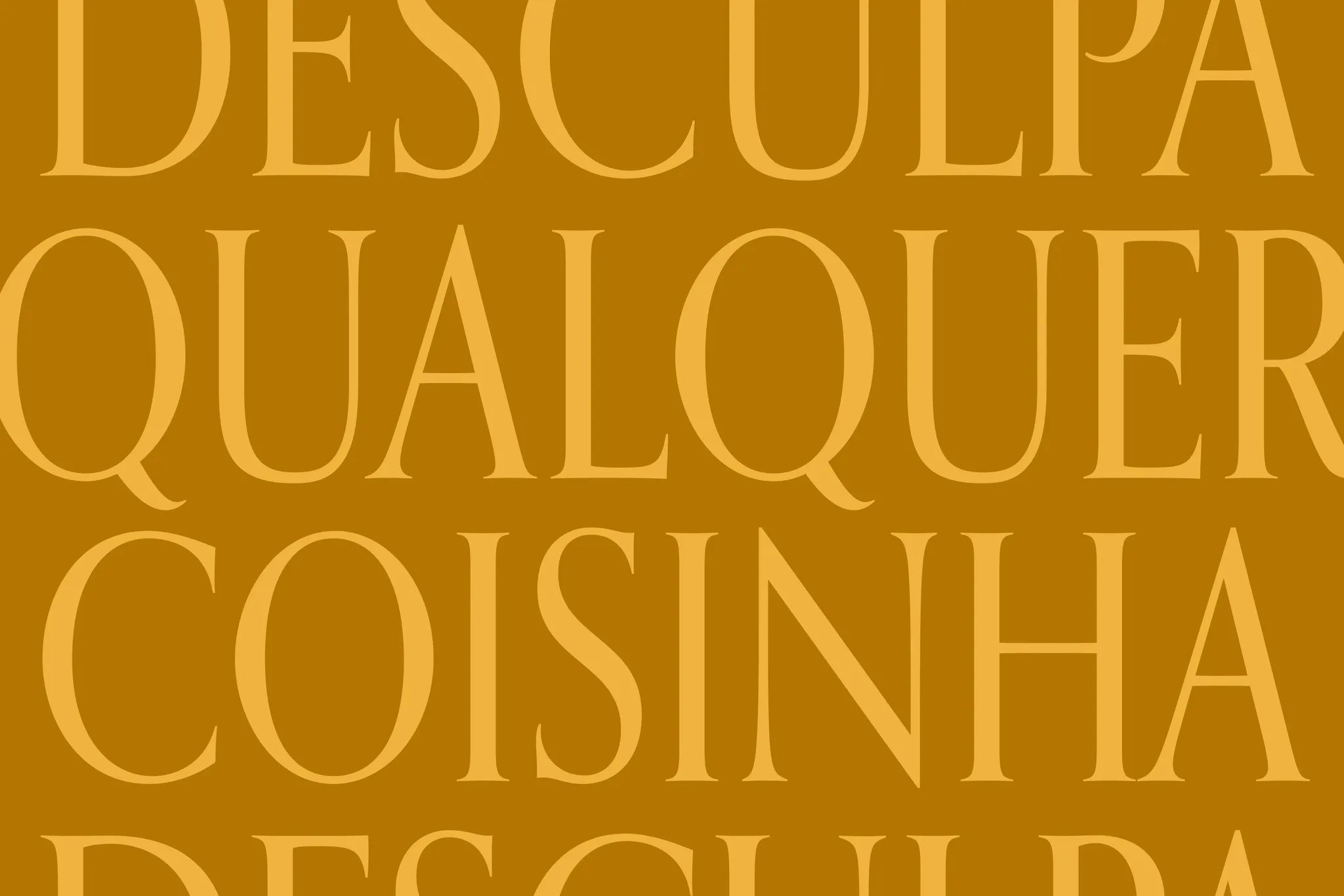 Desculpa qualquer coisinha