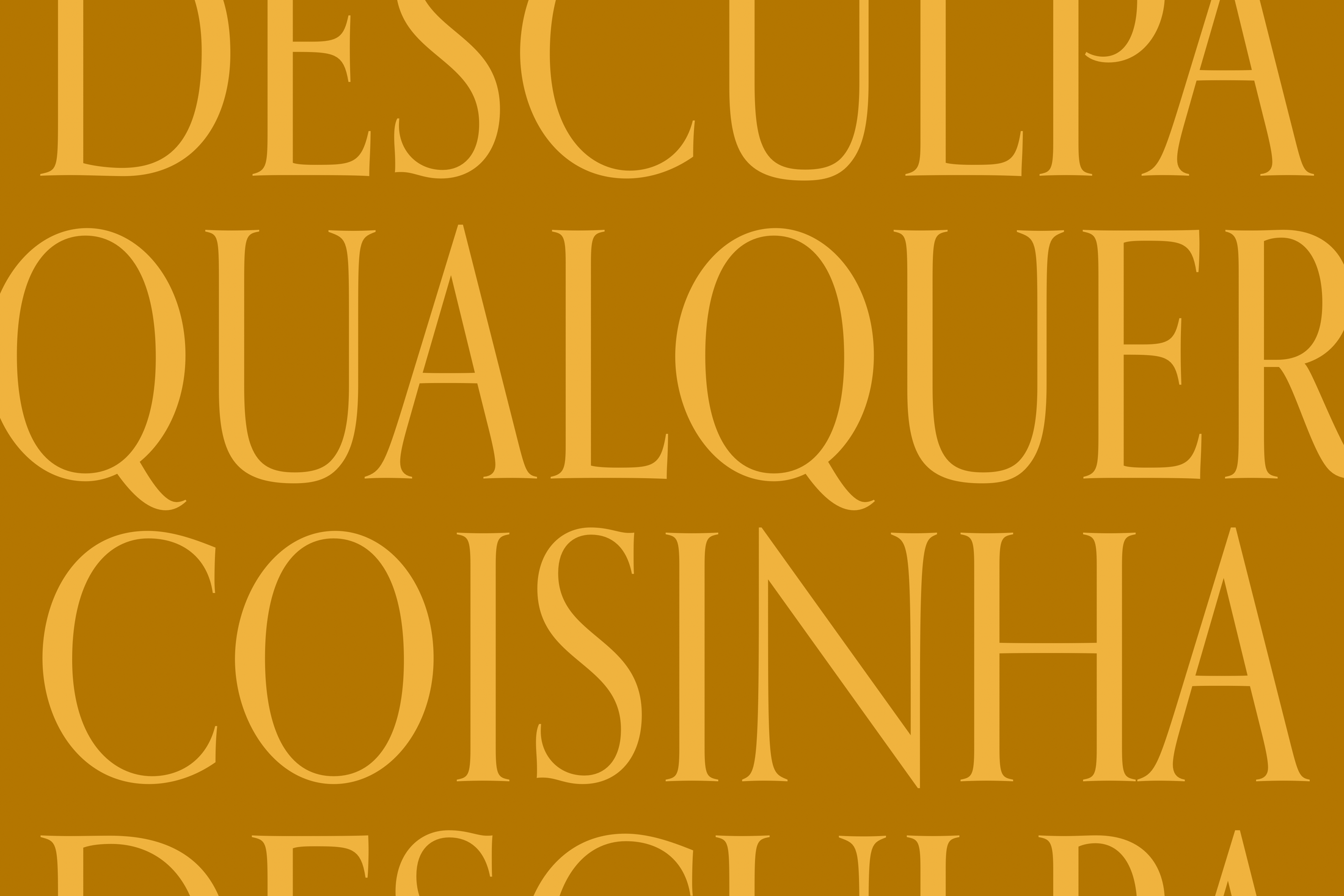 Desculpa qualquer coisinha