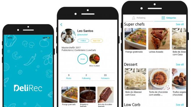 DeliRec: a rede social dos chefs que acaba de sair do forno